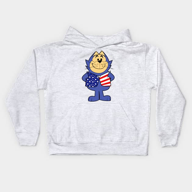 Benny the Ball - Patriotic USA Kids Hoodie by LuisP96